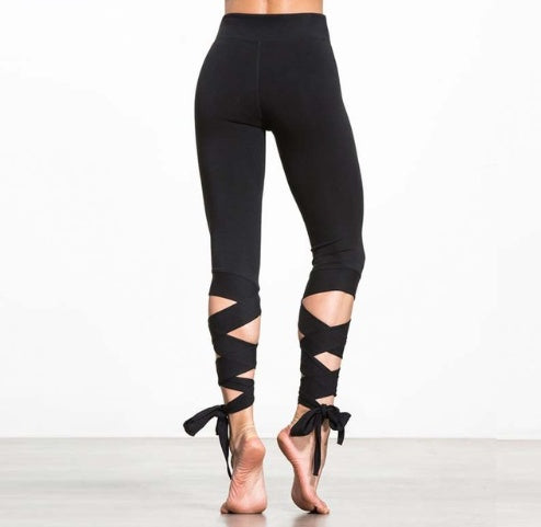 Ballet Bandage Yoga Leggings