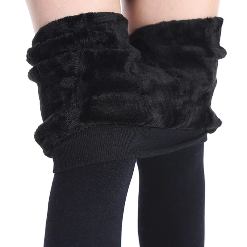 Faux Fur Line Leggings