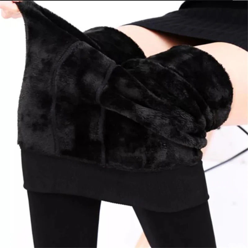 Faux Fur Line Leggings